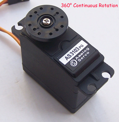 2X 360 servos 360 degree Continuous  Rotation Servo DC Gear Motor Smart Car Robot 5.5kg/cm DC 4.8 ► Photo 1/2