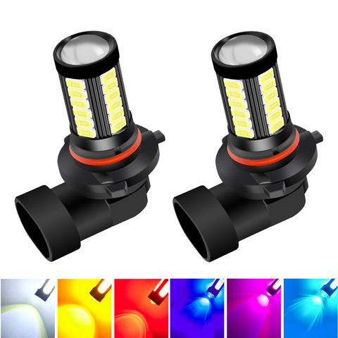 2x Car Fog Lamp H11 Led Lamp H7 9005 HB3 9006 HB4 H9 H8 H16 PSX24W PSX26W P13W White Yellow Ice Blue Red Car Led Fog Light Bulb ► Photo 1/6