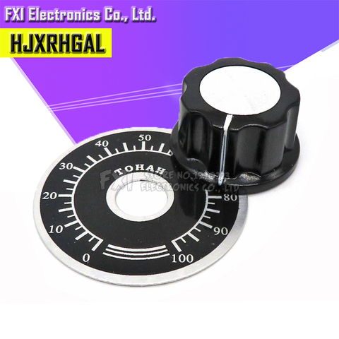 10sets=20pcs A03 dial knob WTH118 + MF-A03 bakelite knob with scale plate sheet scale digital potentiometer ► Photo 1/2