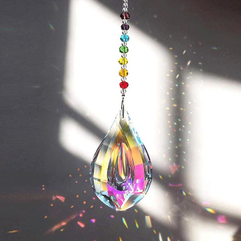 History Review On 1pcs 76mm Ab Colorful Drop Crystal Prisms Pendant Chandelier Suncatcher Rainbow Hanging Ornament Home Decor Lighting Lamp Aliexpress Er Evie Pets Alitools Io - Ab Home Decor