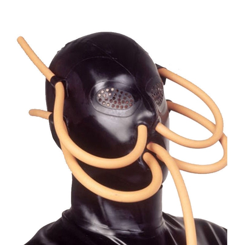 Latex Mask Rubber Hood Mask with Tube Gummi bdsm sex bdsm mask sex toys for couples bdsm bondage bdsm mask latex mask - Price history & Review | AliExpress Seller -