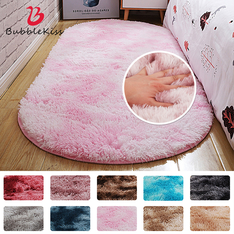 Bubble Kiss Oval Fluffy Carpet For Living Room Shaggy Bedroom Decor Mat Bed Decoration Store Hotel Area Rugs Home Floor Door Mat ► Photo 1/6