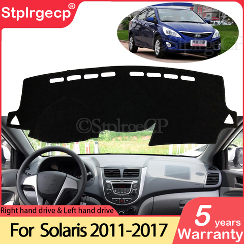 for Hyundai Solaris Accent 2011 2012 2013 2014 2015 2016 2017 RB Anti-Slip Mat Dashboard Cover Pad Sunshade Dashmat Accessories ► Photo 1/6