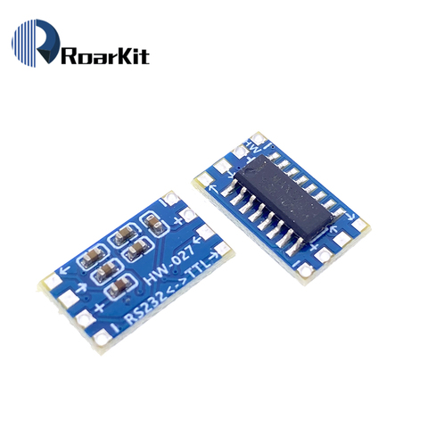 Mini MAX3232 RS232 to TTL Serial Port Leavel Converter Brush Module Connector MAX232 Flashing Board For Arduino ► Photo 1/6