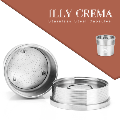  ICafilas Refillable Coffee Filter For illy Coffee Machine Cafe Capsules Cup Dripper Metal Stainless Steel Reusable Coffee Basket ► Photo 1/6