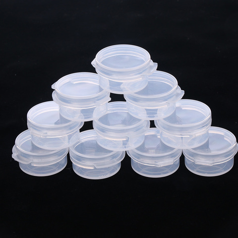 10Pcs Make Up Jar Mini Sample Bottle Sealing Pot Face Cream Container Portable Bottle Plastic Transparent Case Makeup Accessory ► Photo 1/6