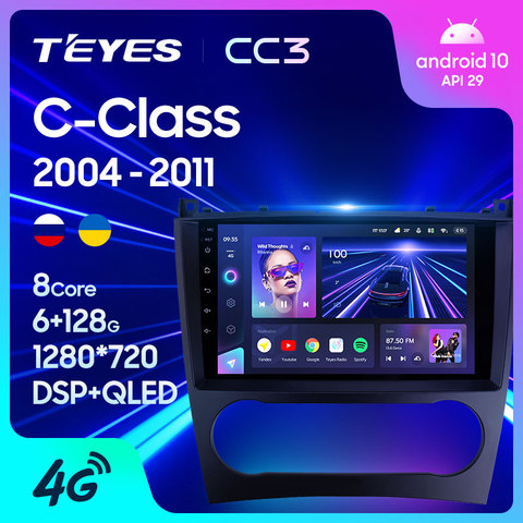TEYES CC3 For Mercedes Benz C-Class C Class W203 W209 C180 C200 CL203 Car Radio Player Navigation stereo no 2din 2 din DVD ► Photo 1/6