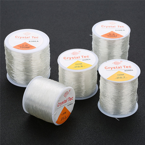 100M/Roll Plastic Crystal DIY Beading Stretch Cords Elastic Line Jewelry  Making Supply Wire String jeweleri thread String Thread - Price history &  Review, AliExpress Seller - Louleur Official Store