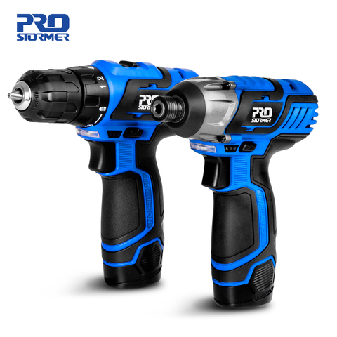 12V Electric Screwdriver Cordless Drill 100NM Torque Electric Hand Drill Mini Wireless Driver Power Tools Set By PROSTORMER ► Photo 1/6