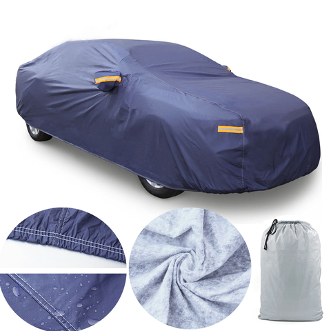 Super Quality PEVE Car Cover Waterproof Breathable Scratch Rain Snow Sun UV Resistant Universal Covers For Car ► Photo 1/6