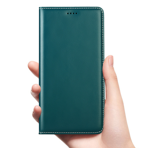 Babylon Genuine Leather Flip Case For Xiaomi Redmi Note 2 3 4 4X 5 6 7 8 8T K20 K30 10X 5G Pro S2 Go Plus Cell Phone Cover Cases ► Photo 1/6
