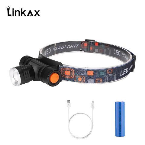 T6 LED Mini Headlamp 8000LM Headlight 18650 Rechargeable Head Torch Camping Hunting Flashlight ► Photo 1/6