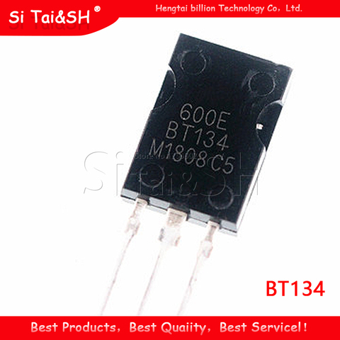 10pcs   BT134-600E BT134 BT134-600 600V 4A Triacs RAIL TRIAC SOT-82 new original ► Photo 1/1