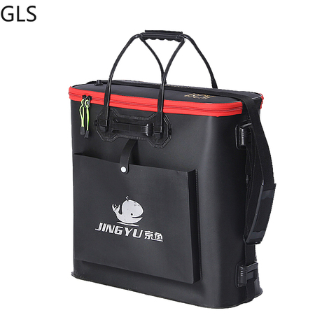 Portable Fishing Bag Water Bucket Storage Boxes Collapsible Thicken Live Fish Tank Water Bucket Outdoor Camping Fishing Tackle ► Photo 1/5