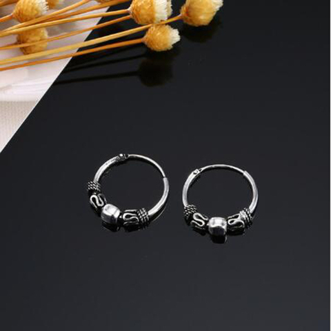 Noter 2022 Vintage Men Earing Stud 3 Styles Hoop Earrings Circle Viking Earrings For Homme Accessories Male Present For Him ► Photo 1/6