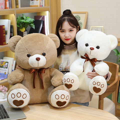 High Quality 35/50/60CM 5 Colors Lovely Bow-Knot Teddy Bear Doll Stuffed Animal Bear Plush Toys Lovers Girls Birthday Baby Gift ► Photo 1/6