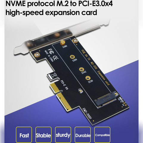 UTHAI Add On Card NVME Adapter Card M.2 To PCI-E 3.0X4 High Speed Computer Expansion Card M2 NGFF M Key SSD Conversion Card ► Photo 1/3