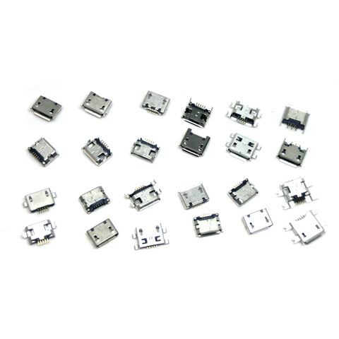 60pcs/lot 5 Pin SMT Socket Connector Micro USB Type B Female Placement 12 Models SMD DIP Socket Connector ► Photo 1/2