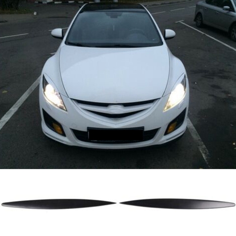 2Pcs Car Eyelids Eyebrows Headlights Covers Eyelash for Mazda 6 GH / Atenza 2008-2012 ► Photo 1/6