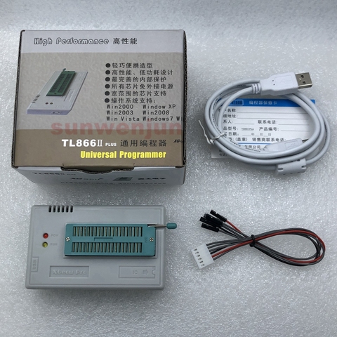 Free shipping V10.33 XGecu TL866II Plus USB Programmer support 15000+IC SPI Flash NAND EEPROM MCU PIC AVR replace TL866A TL866CS ► Photo 1/6