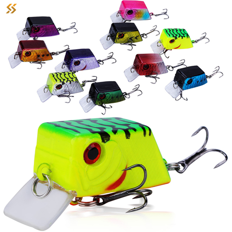 Sougayilang 10Pcs Top Quality Life-like Fishing Lures  Hard Crank Bait Treble Hook  Swim Bait Artificial Bait Fishing Bait Pesca ► Photo 1/6