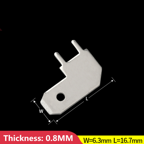 50pcs/100pcs 6.3 Flag-shaped inserts 6.3MM PCB inserts PCB solder inserts L-shaped corner solder thickness 0.8 ► Photo 1/5