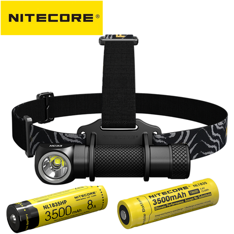 NITECORE HC33 Portable Headlamp XHP35 HD LED max 1800 lumen beam throw 187 meter headlight 8 working modes outdoor head light ► Photo 1/6