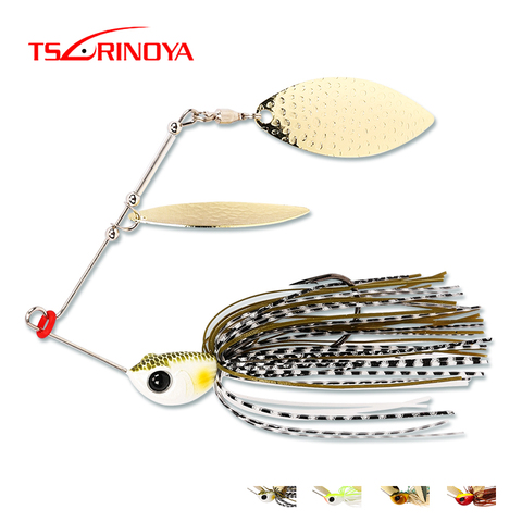 TSURINOYA Buzzbait Metal Spoon Jig Fishing Lure brand 7g/10g Spinner Bait with Brass Swimbait Bass 1PCS ► Photo 1/6