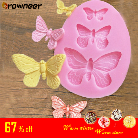DIY Butterfly Silicone Mould Fondant Chocolate Cake Decorating Baking Mold Tool