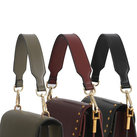 Fashion PU Leather Short Shoulder Strap 41cm Handbag Handle 3.5cm Wide Bag Handles DIY Replacement Solid Color Female Bag Strap ► Photo 1/6