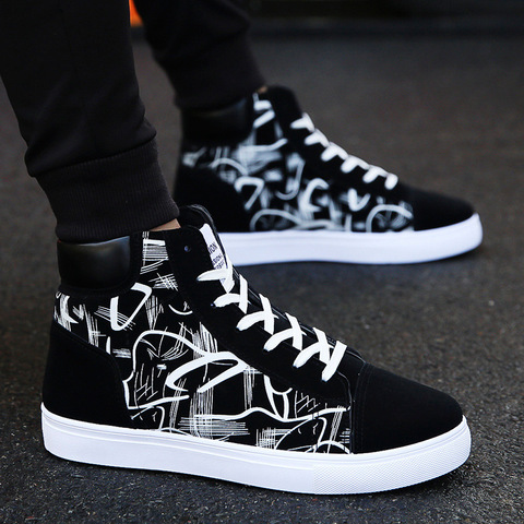 Fashion Men Shoes New Men Casual Shoes High Top Sneakers Men Vulcanized Shoes Platform Sneakers Quality Mens Sneakers Masculinas ► Photo 1/5