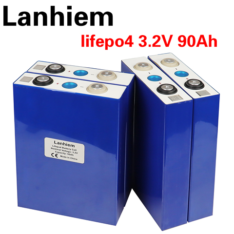 2022 New 4pcs 3.2V 90Ah lifepo4 battery not 100ah 12V180Ah 24V90Ah for EV RV solar battery ► Photo 1/6