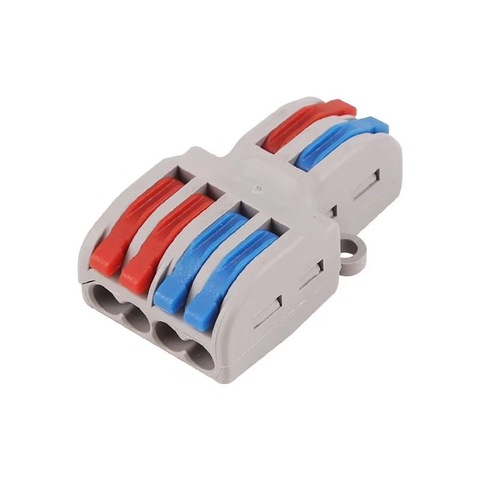 New type 1pcs/lot PCT-222 SPL-62/42 Mini Fast Wire Connector Universal Wiring Cable Connector Push-in Conductor Terminal Block ► Photo 1/6