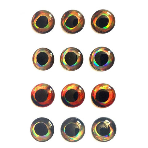50PCS Wood Plastic Lure Popper DIY Eyes Holographic 3D 4D Fish Eyes for Fly Tying Streamers Baitfish ► Photo 1/6