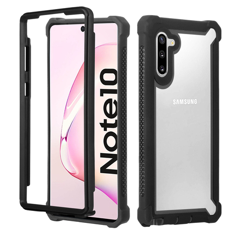 Heavy Duty Protection PC+TPU Clear Case for Samsung Galaxy S20 Ultra S8 S9 S10 Plus Note 10 Pro 8 9 S10E Shockproof Sturdy Cover ► Photo 1/6