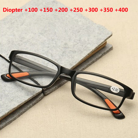 Women Men Unisex Reading Glasses Toughness Ultra-light Resin Lenses Female Male Presbyopic Eyeglasses Diopter +1.0 To +4.0 ► Photo 1/6