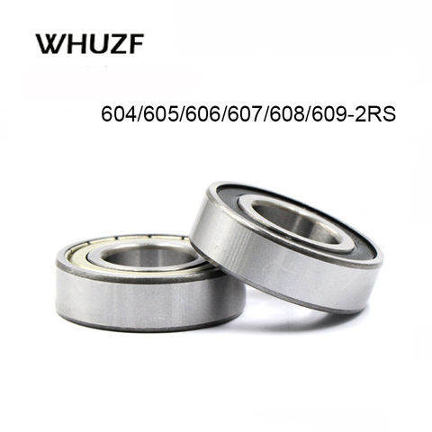 Free Shipping 1-10pcs/Set 604rs 605RS 606-2RS 607 608 609 2rs Rs Rubber Sealed Deep Groove Ball Bearing ABEC-1 Miniature Bearing ► Photo 1/5