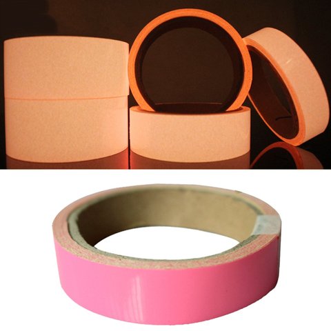 Pink Glow Tape Safety Sticker Removable Luminous Tape Fluorescent Self-adhesive Noctilucent Night Warning Tape Dropshipping ► Photo 1/6