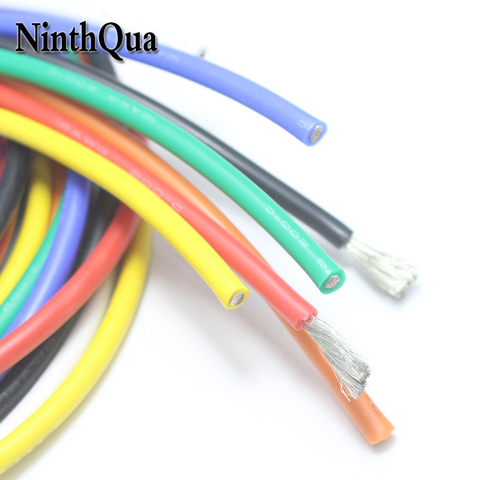 Heat-resistant silicone wire 12AWG 13 14 15 16 17 18 20 22 24 26 28 30 AWG high temperature 200 ° cold-resistant -60 ° ► Photo 1/6