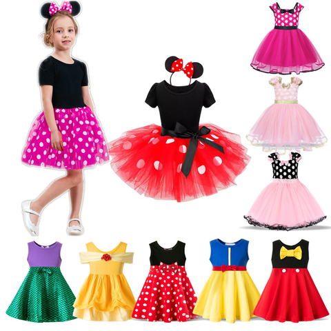 Kids Dresses for Girls Birthday Halloween Cosplay Costume Mouse Dress Up Kid Costume Baby Girls Clothing For Kids 2 6T ► Photo 1/6