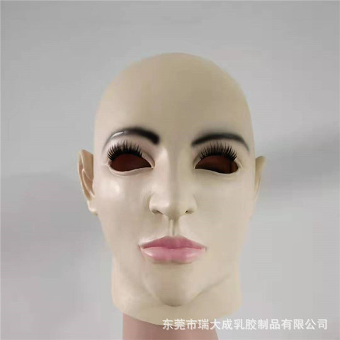 Female Crossdressing Transgender Soft Latex Face Head Mask Face for Crossdresser Transvestite Halloween Cosplay Male to Female ► Photo 1/5