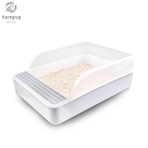 Puppy Cat Indoor Home Plastic Sandbox With Scoop Cat Litter Box Cat Dog Tray Pet Dog Toilet Bedpan Teddy Anti-Splash Toilette ► Photo 1/6