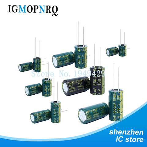 1PCS 10V 16V 25V 35V 50V 400V High Frequency Low ESR Aluminum electrolytic Capacitor 100UF 220UF 330UF 470UF 680UF 1000UF 1500UF ► Photo 1/6