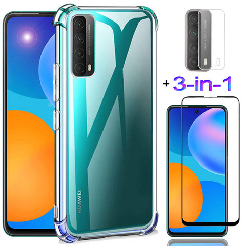 Case + Glass for P Smart 2022 Silicone Cases P Smart 2022 Huawei P Smart 2022 Phone Cover P Smart 2022 Huawei P Smart 2022 Case ► Photo 1/6