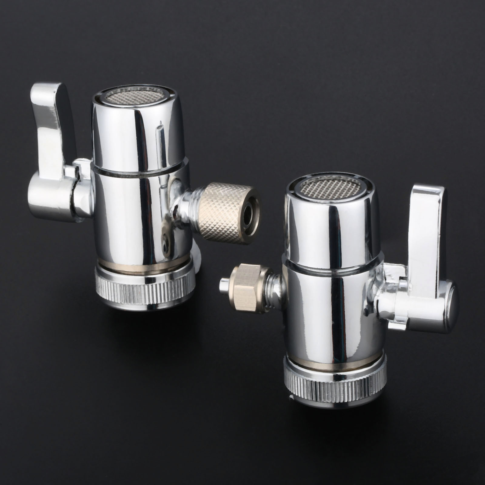 Tap Adapter,Faucet Adapter,1//4inch Universal Water Filter Faucet Tap Adapter Outlet Diverter Valve
