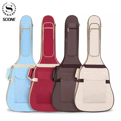 Scione Folk Guitar Bag 10MM Thickened Sponge 40/41 Inch Universal Musical Instrument Bag Acoustic Carry Case ► Photo 1/6