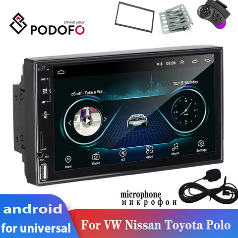 Buy Online Podofo 2din Car Radio Android Car Multimedia Player 2din Autoradio Navigation For Volkswagen Nissan Hyundai Kia Toyota Kia Ford Alitools