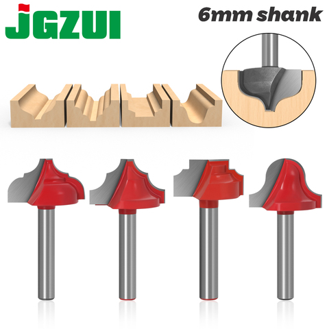 1pc6mm Shank wood router bit Straight end mill trimmer cleaning flush trim corner round cove box bits tools ► Photo 1/6