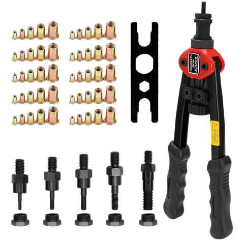 BT-606 Riveter Gun tool Hand Insert Rivet Nut Tool BT-606 Double Insert Manual Rivet Machine Riveting Tools with Nuts ► Photo 1/6