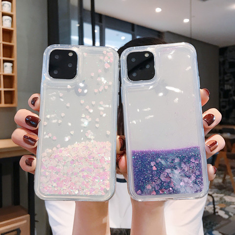 Dynamic Qicksand Glitter Liquid Case For Samsung Galaxy S20 ULTRA S10 S9 S8 Plus Note 20 10 9 8 Plus Soft TPU Silicone Cover ► Photo 1/6